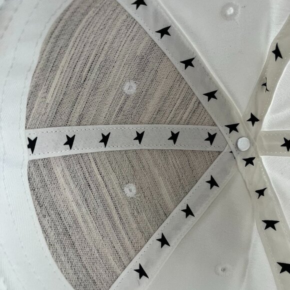 Golden Goose White Cream Adjustable Baseball Hat Cap With Star NWOT - Picture 16 of 16